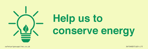 Help us to conserve energy 